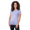 HANNAH Shelly II urheilu T-paita kuvattuna edestä, värissä laventeli. Paita on lyhythihainen ja suunniteltu ulkoiluun.