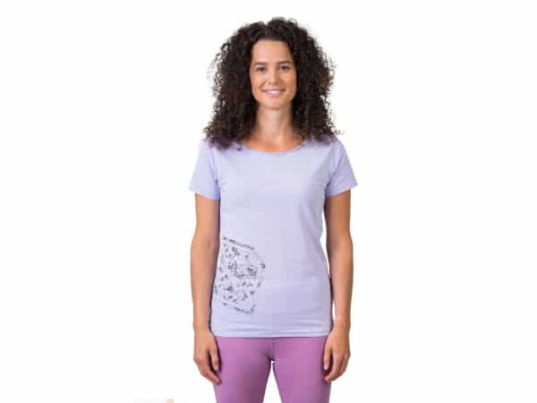 Naismalli esitteleen HANNAH HANNAH Zoey II lyhythihaista T-paitaa värissä laventeli, edestä kuvattuna.